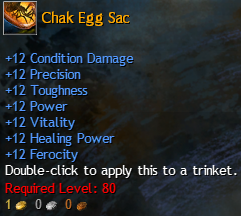 MMOJUGG Guild Wars 2 US Chak Egg Sac Details View of Item Function and Use